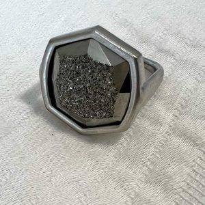 Kendra Scott - Drusy chrome ring